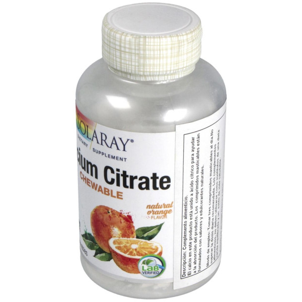 Calcium Citrate 1000 Mg Comprimidos Masticables Naranja 60 U