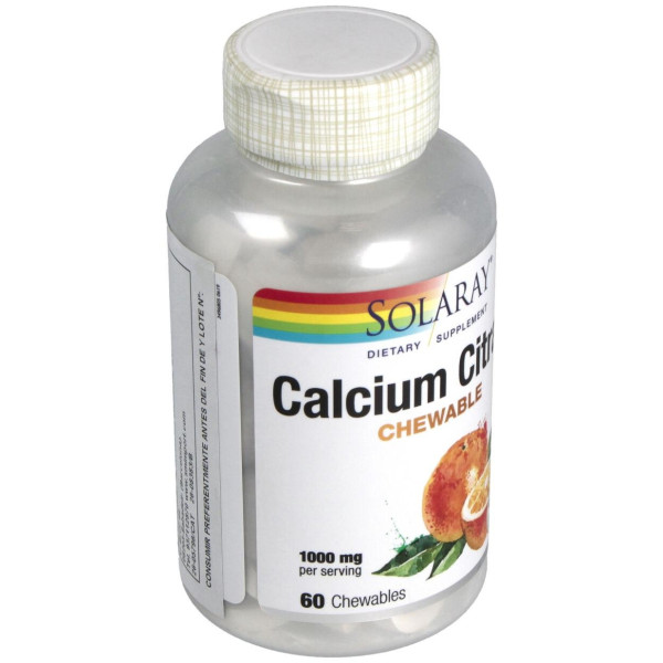 Calcium Citrate 1000 Mg Comprimidos Masticables Naranja 60 U