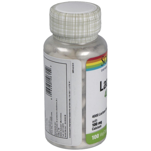 Lactase 40Mg. 4000Fcc 100Cap.Veg