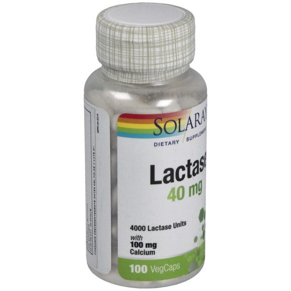Lactase 40Mg. 4000Fcc 100Cap.Veg