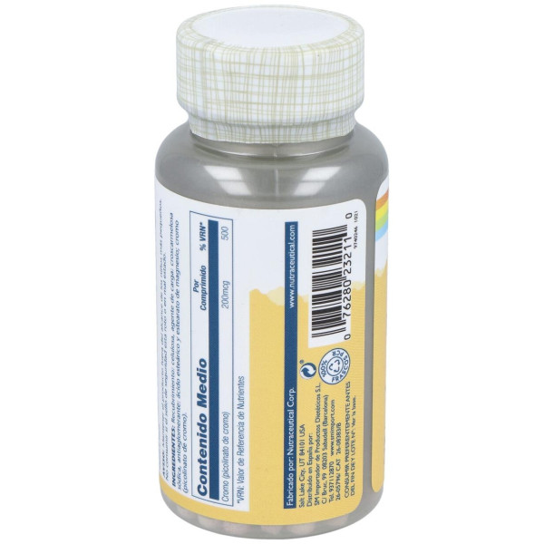 Solaray Chromium Picolinate 200 50 Tabletas