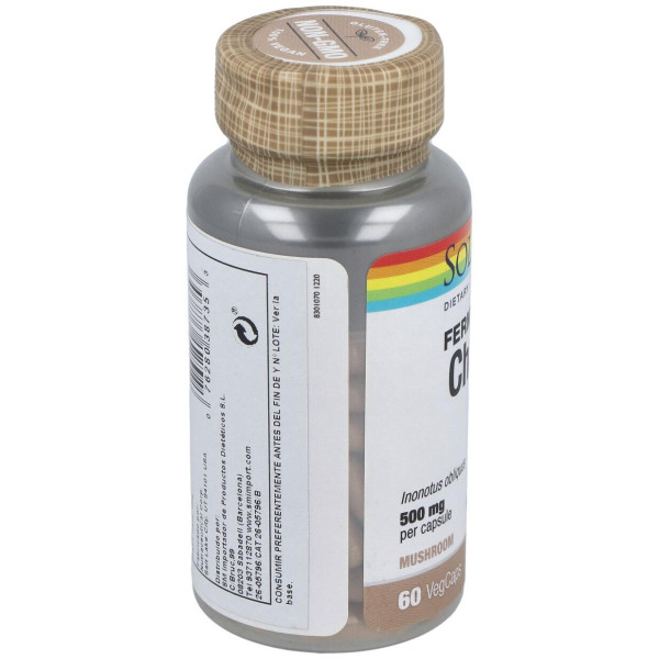 Solaray Chaga Fermented 500Mg 60Caps