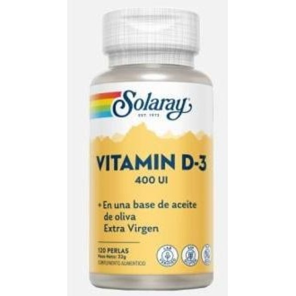 Solaray Vitamina D3 400Ui 120Caps
