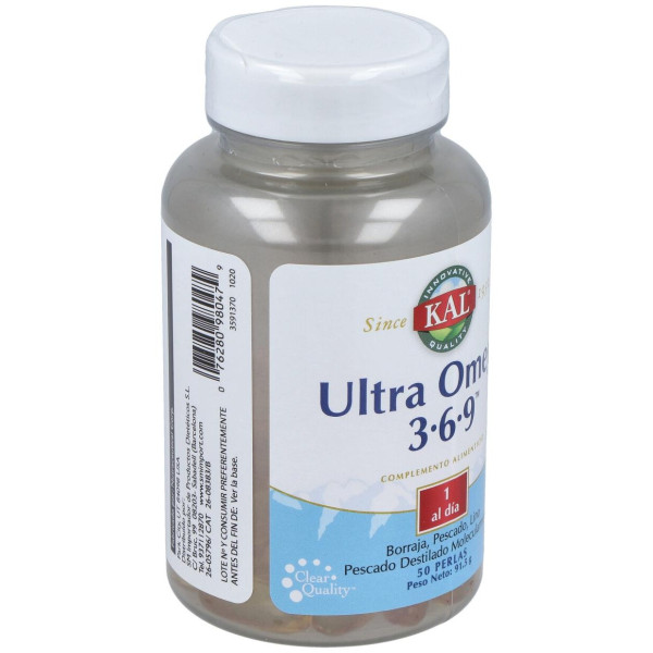 Kal Ultra Omega 3-6-9 50 Perlas