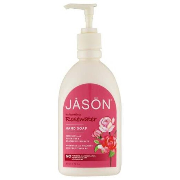 Satin Soap Jabon De Manos Agua De Rosas 473Ml.