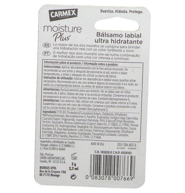 Carmex Moisture Plus (1 Barra 2 G Berry)