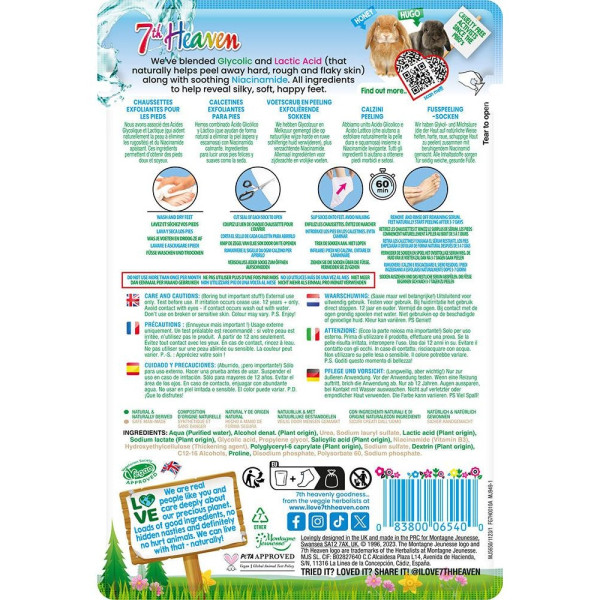 Foot Peel Mascarilla Exfoliante 1 U