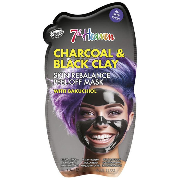 Peel-Off Charcoal Y Black Clay Carbón Y Arcilla Negra 10 Ml