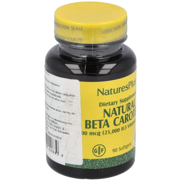 Nature'S Plus Beta Caroteno 90 Perlas