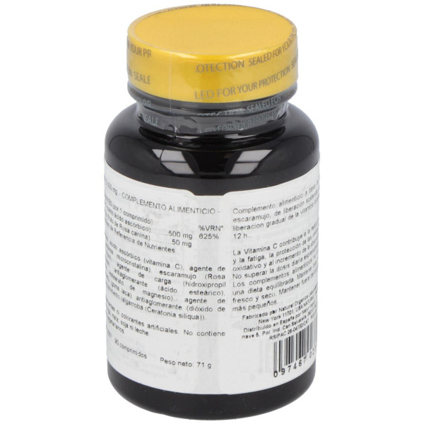 Vit. C 500Mg + Escaramujo (Accion Retard.) 90Comp