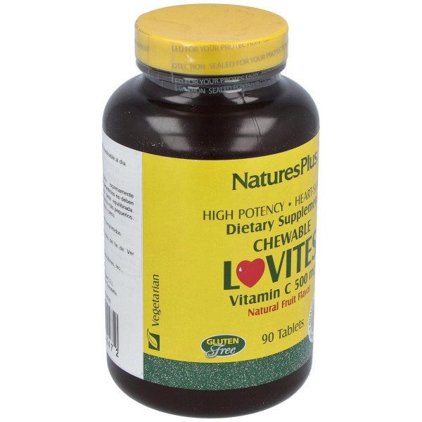 Lovites 500Mg. (Sabor Cereza) 90 Comp. Masticables