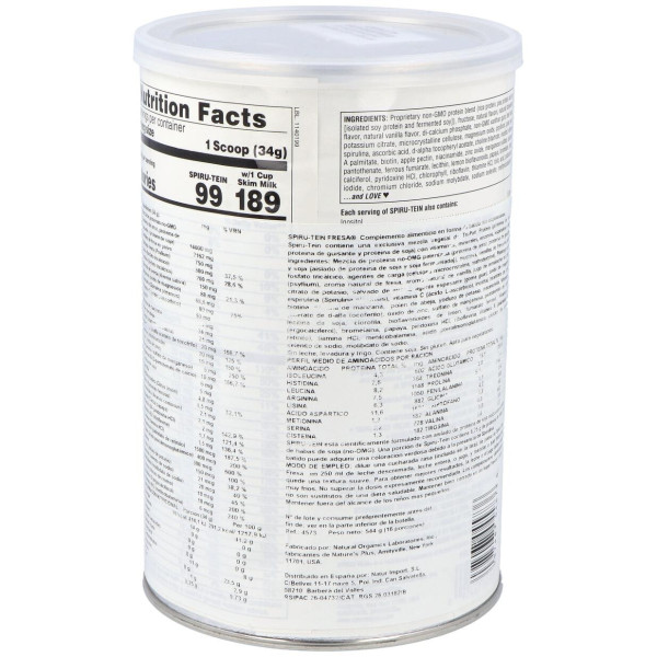 Nature'S Plus Spiru-Tein Fresa 544G