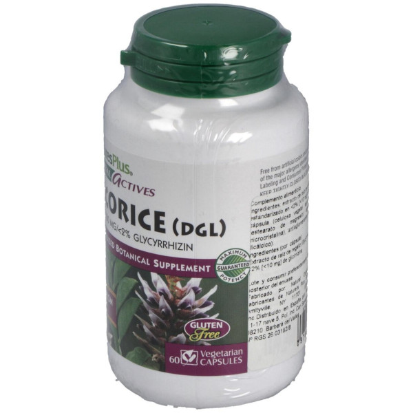 Licorice (Dgl) Regaliz500Mg. 60Cap. Herbal Actives