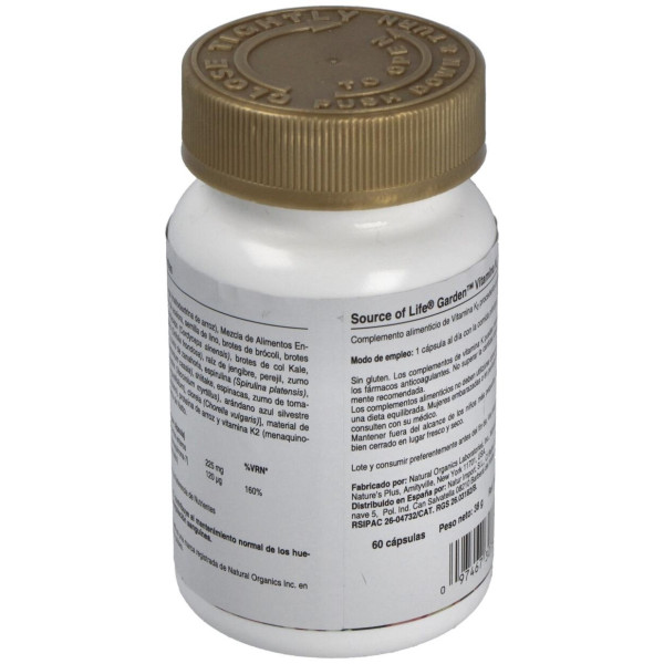 Garden Source Of Life Vitamina K2 60Cap.