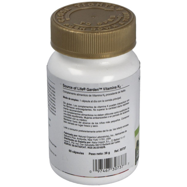 Garden Source Of Life Vitamina K2 60Cap.