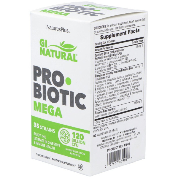 Naturesplus Gi Natural Probiotic Mega 30Caps