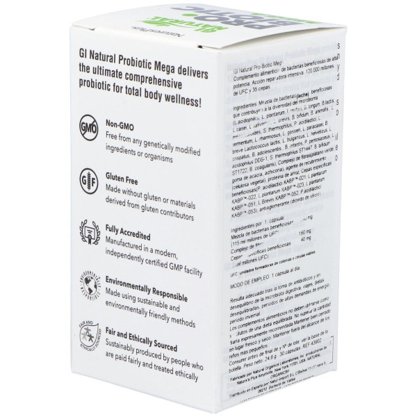 Naturesplus Gi Natural Probiotic Mega 30Caps