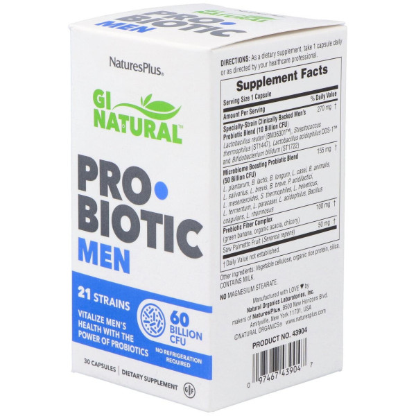 Gi Natural Probiotic Men 30Cap.