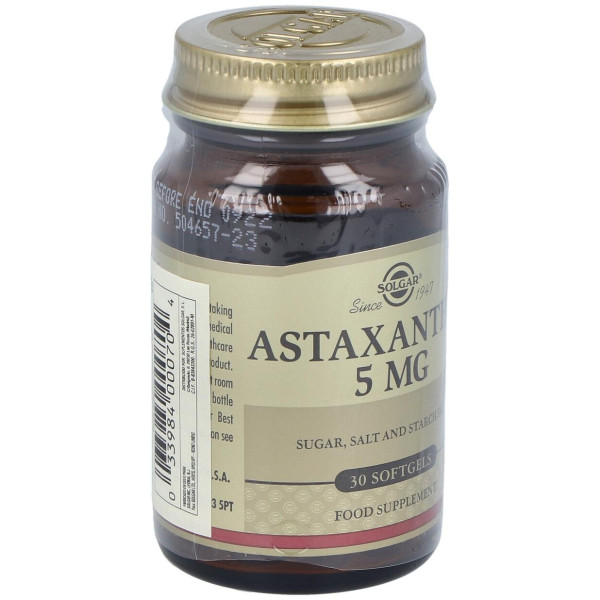 Complejo De Astaxantina 5Mg. 30Cap.Gel.Blanda