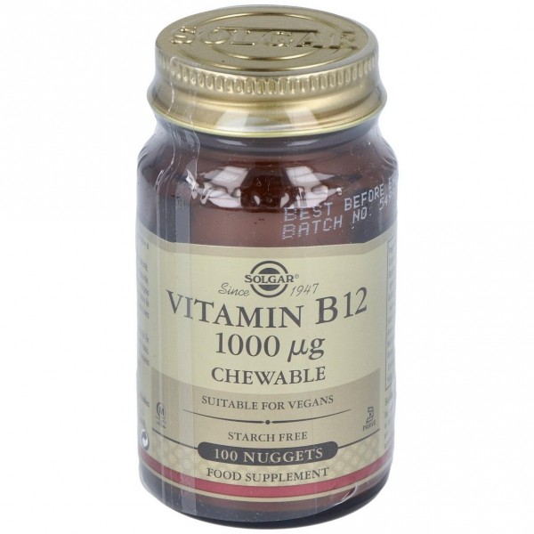 Vitamina B12 Cianocobalamina 1000Mcg. 100Comp.Mast
