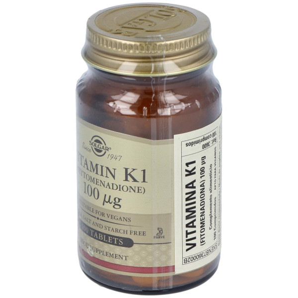 Vitamina K Natural 100Mcg. 100Comp.