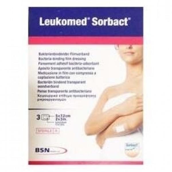Leukomed Sorbact 5 Cm X 7,2 Cm, 3 Uds