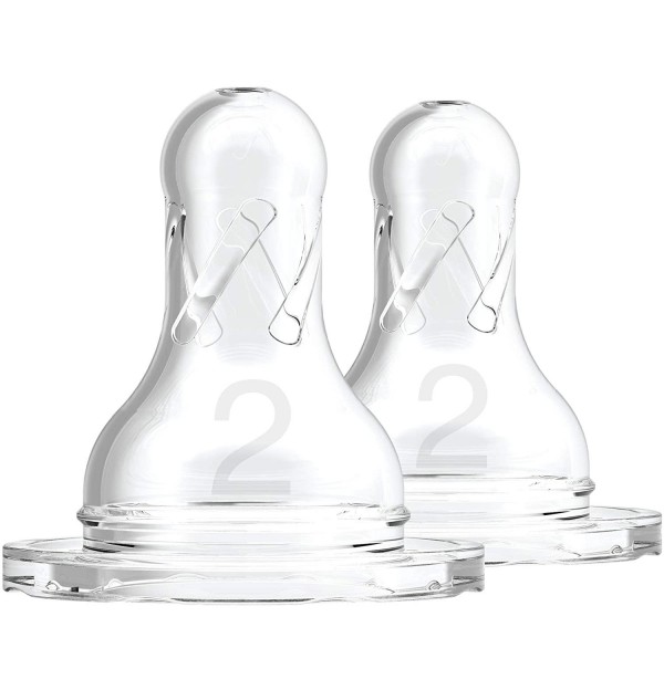 Tetina Silicona - Dr Brown´S Natural Flow Estandar (+ 3 Meses N2 2 U)