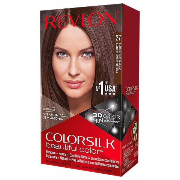 Revlon Kit Tinte Colorsilk 27 Castaño Calido Profundo