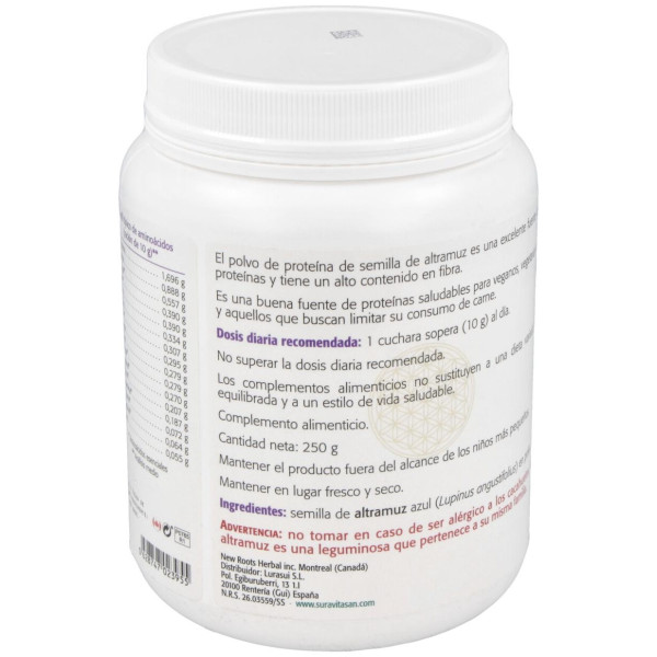 Sura Vitasan Proteina Semilla Altramuz Azul 250G