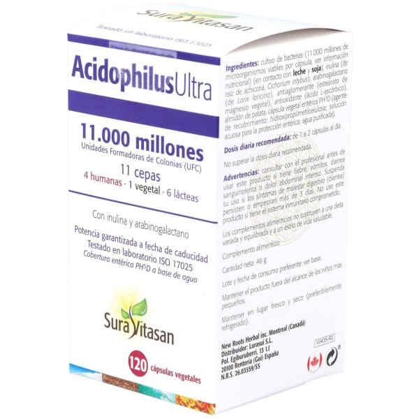 Acidophilus Ultra 120Cap. (Refrigeracion)