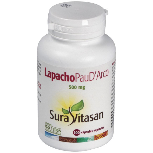 Sura Vitasan Lapacho Pau D'Arco 500Mg 100 Cápsulas