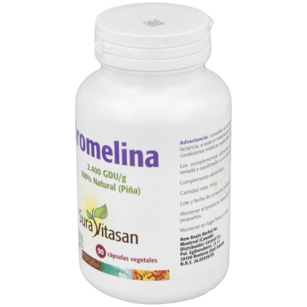 Sura Vitasan Bromelina 2.400 500 Mg. 90 Cápsulas