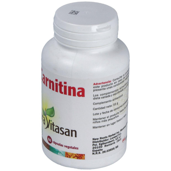 L - Carnitina 500mg 60caps - Sura Vitasan