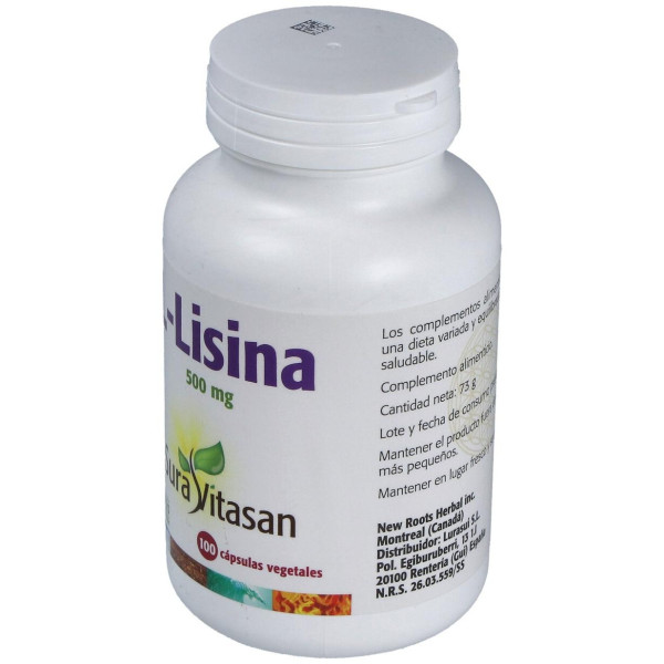 L-Lisina 500Mg. 100Cap.