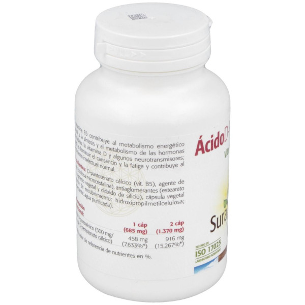 Sura Vitasan Acido Pantotenico 500Mg 100Caps