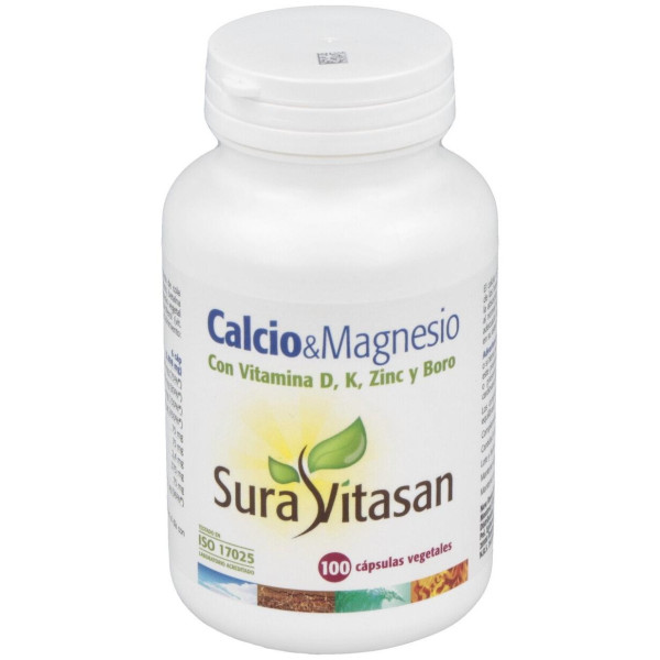 Sura Vitasan Calcio Y Magnesio + D + K + Zinc + Boro 100Cáps