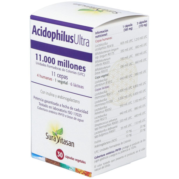 Sura Vitasan Acidophilus Ultra 30 Cápsulas