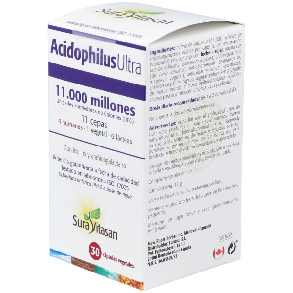 Sura Vitasan Acidophilus Ultra 30 Cápsulas