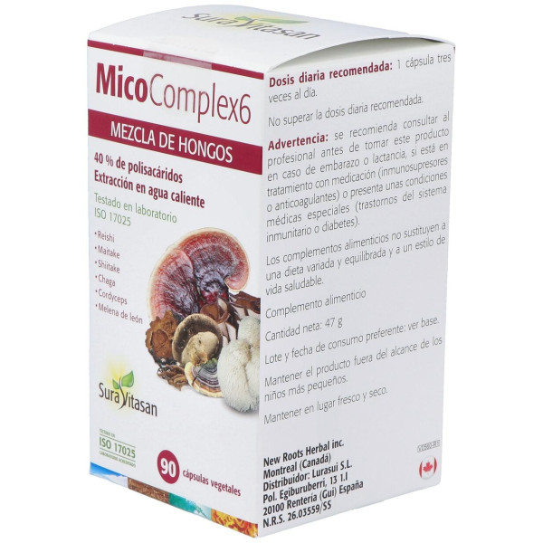 Sura Vitasan Mico Complex 6 90 Cápsulas