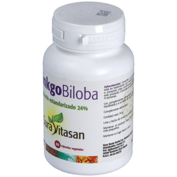 Ginkgo Biloba Estandarizado Al 24% 60Cap.
