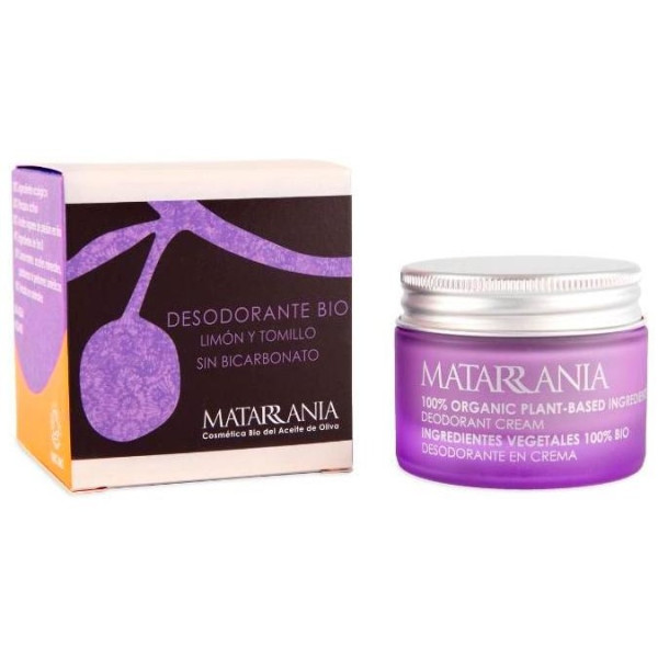 Desodorante En Crema Bio Limón Y Tomillo Sin Bicarbonato 30 Ml