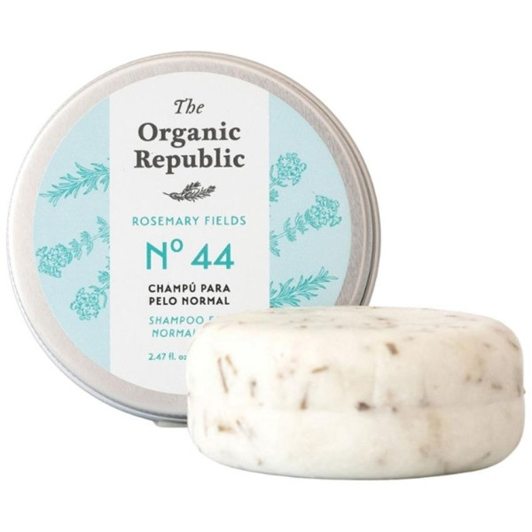 The Organic Republic Champú Sólido Para Pelo Normal 70G