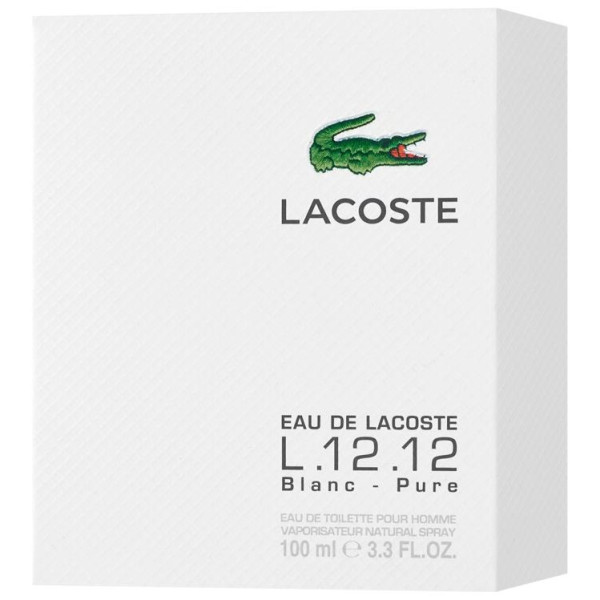 Eau De Lacoste L.12.12 Blanc Pour Homme Eau De Toilette Vaporizador 100 Ml