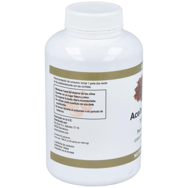 Aceite De Linaza (Semilla Lino) 1000Mg. 100Perlas