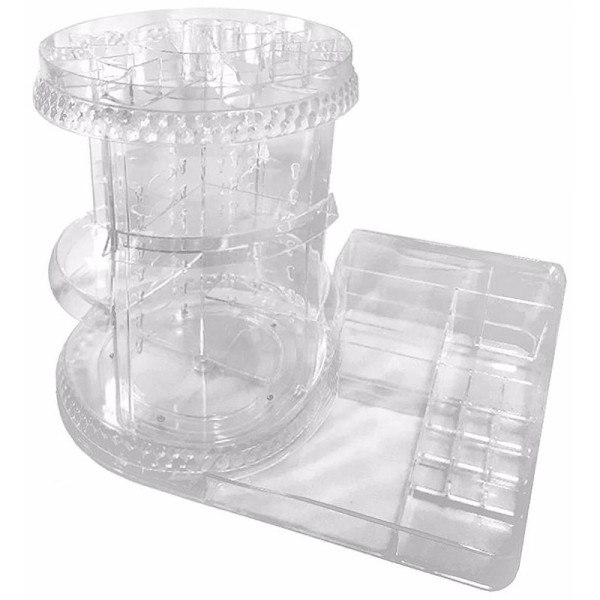Organizador Maquillaje Girarotio Con Estantes Transparente 1 U