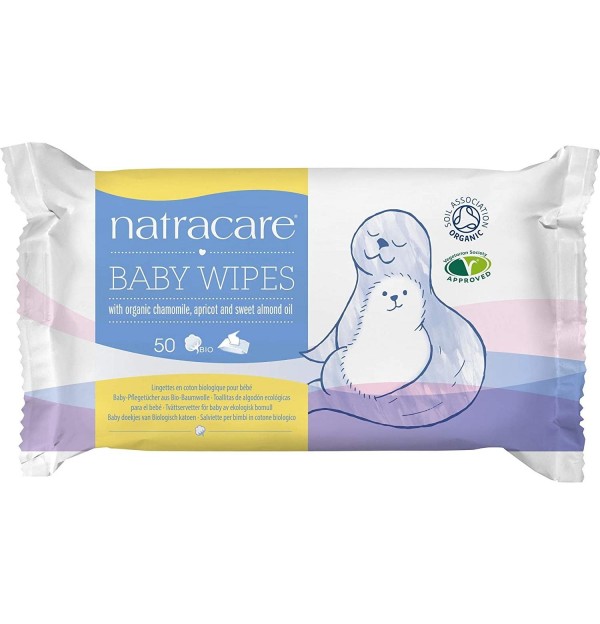 Natracare Toallitas Bebe Algodon Eco (50 Toallitas)