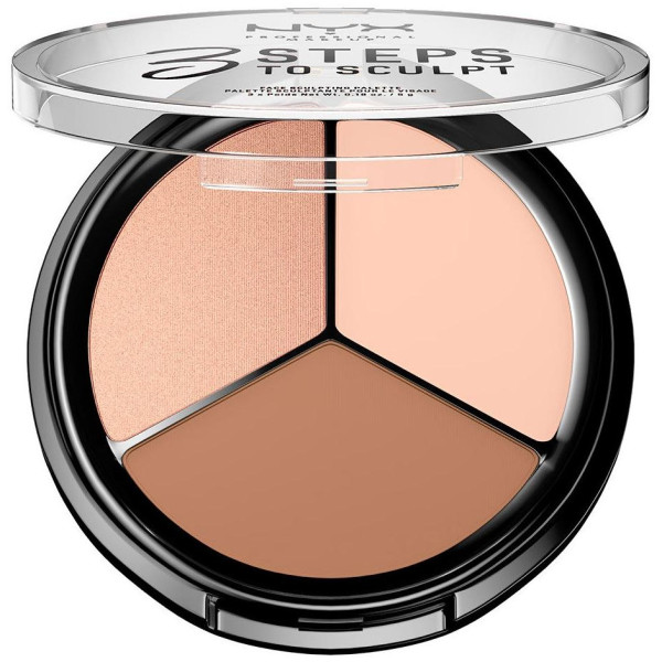 3 Steps To Sculpt Face Sculpting Palette Fair 5 Gr