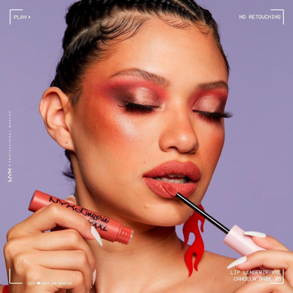 Nyx Lingerie Xxl Pintalabios Líquido Nro 25 Candela Babe 4Ml