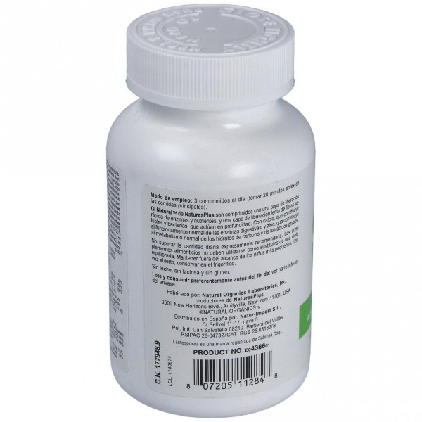 Nature'S Plus Gi Natural, 90 Comprimidos