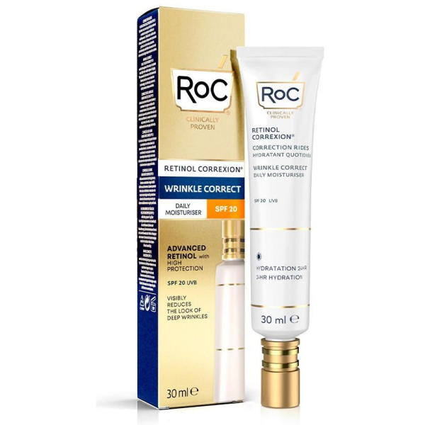 Roc Wrinkle Correct Hidratante Día Spf20+, 30 Ml